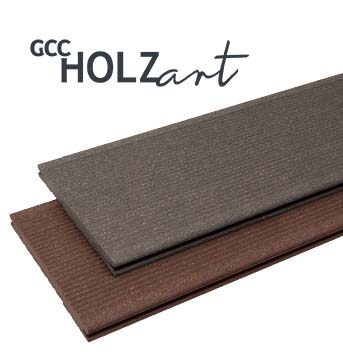 GCC HOLZart Logo and two floorboards