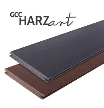 GCC HARZart Logo und Ansicht von 2 Beispieldielen